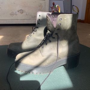 Dr. Martens | Green Doc Martens with short heel. Size 10.